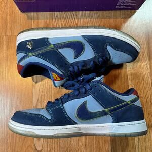 Nike x Why So Sad? SB Dunk Low Pro Coastal Blue DX5549-400 Sneakers US Size 10.5